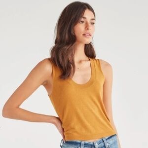 𝅺7 For All Mankind Vintage Scoop Tank Top sz. Small